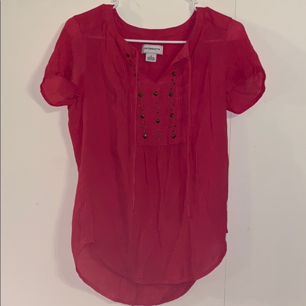 Liz Claiborne pink blouse